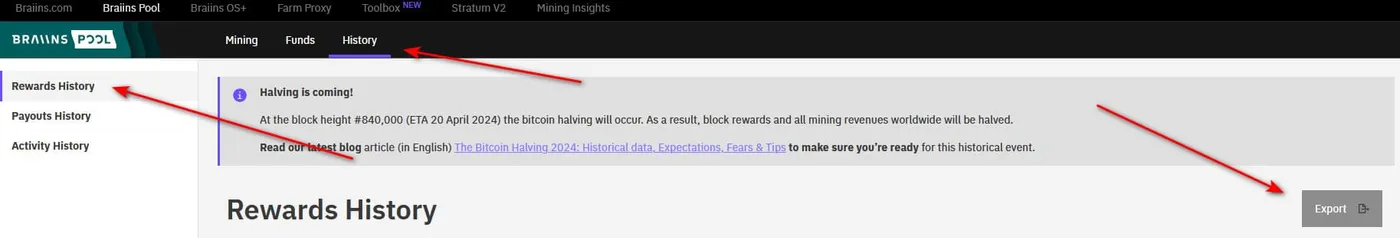 braiins-export-mining-rewards
