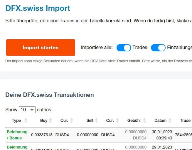 lock-import-cointracking-import-starten