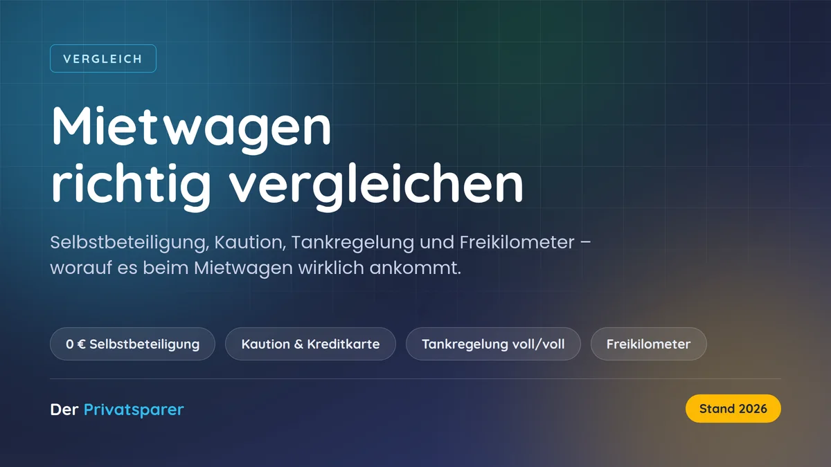 Mietwagen Vergleich 2026