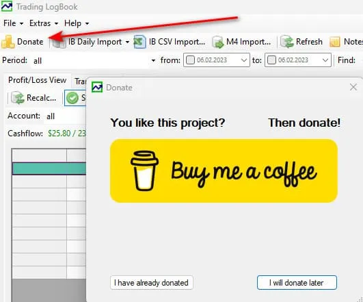 donate-tradinglogboók