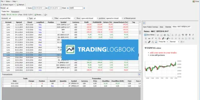 Beitragsbild: TradingLogBook 2: Testdaten mit Nicht-Euro-Konto gesucht