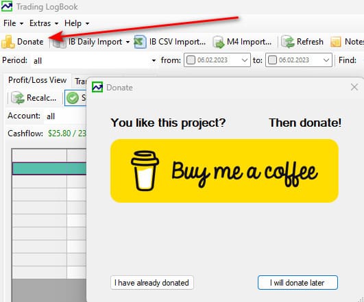 donate-tradinglogboók