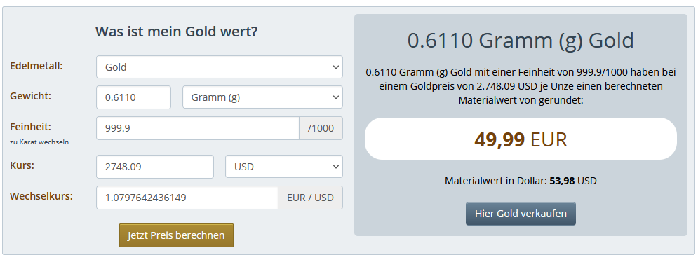 goldrechner goldrechner