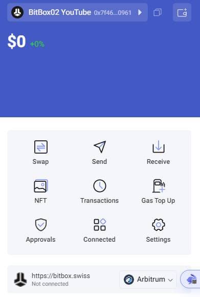 BitBox02 mit Rabby Wallet verbinden