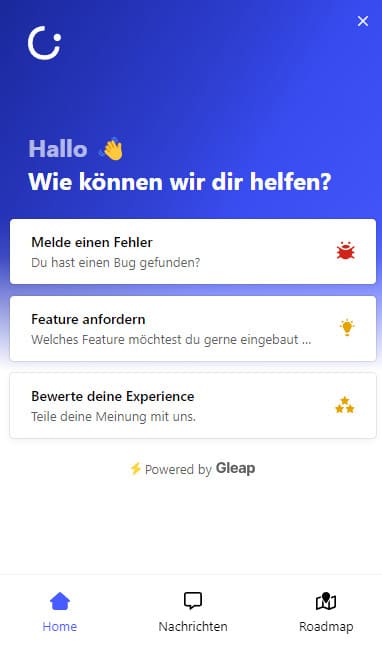 tinywallet-feedback-hilfe